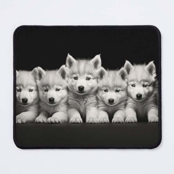 Item preview, Five Little White Husky Puppies designed and sold by djovan.