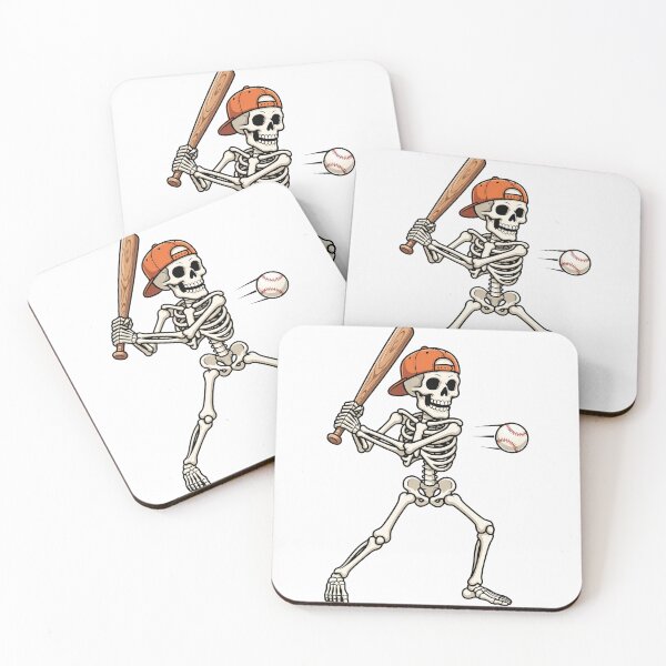 Item preview, Skeleton Playing Baseball designed and sold by pintartipuduran.
