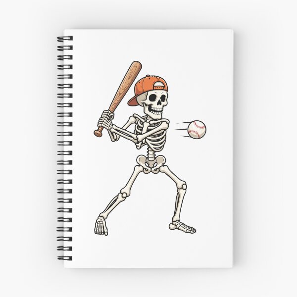 Item preview, Skeleton Playing Baseball designed and sold by pintartipuduran.