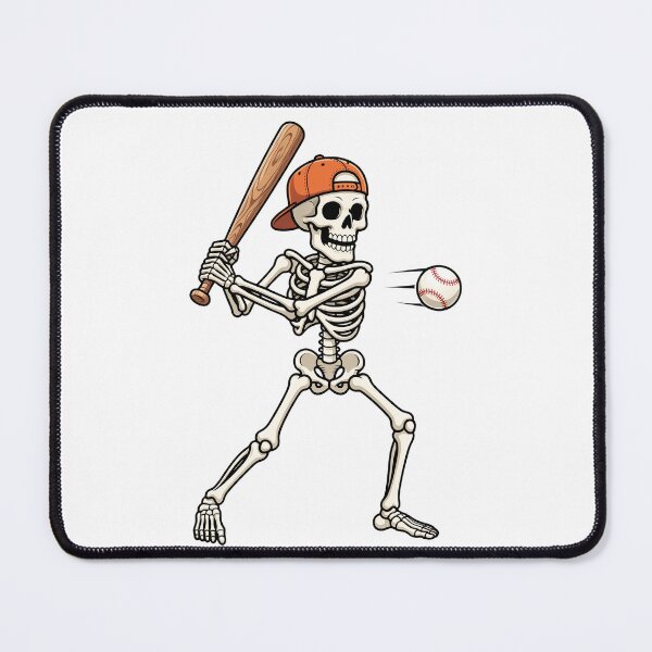 Item preview, Skeleton Playing Baseball designed and sold by pintartipuduran.