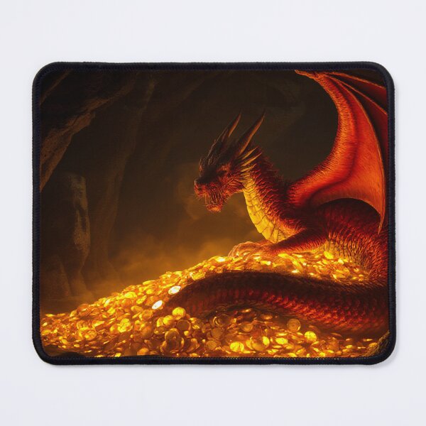 Item preview, Crimson Dragon Guarding a Golden Treasure Hoard designed and sold by StudioForge.