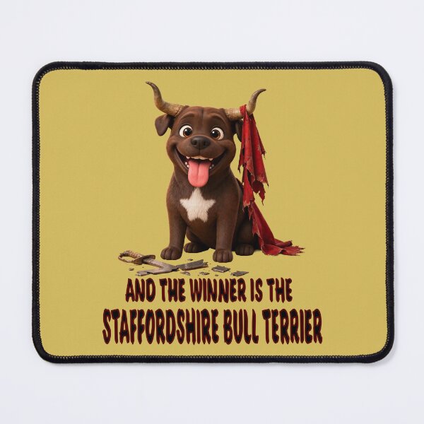 Item preview, Staffordshire Bullterrier Matador gets a lesson designed and sold by SmARTNiki.