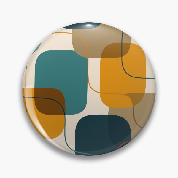 Artikelvorschau, Abstraktes geometrisches Muster im Stil der Mid-Century-Moderne entworfen und verkauft von Far Out Goods.