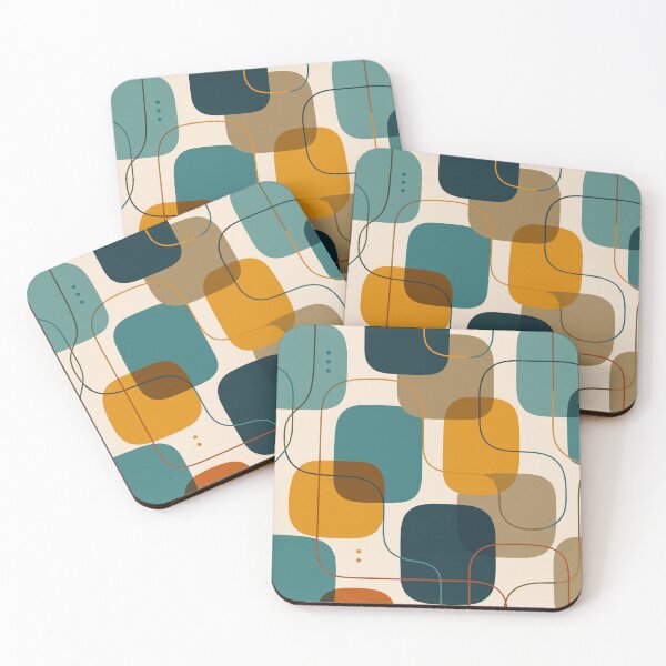 Item preview, Mid Century Modern Abstract Geometric Pattern designed and sold by Far Out Goods.