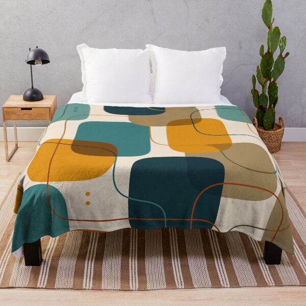 Item preview, Mid Century Modern Abstract Geometric Pattern designed and sold by Far Out Goods.