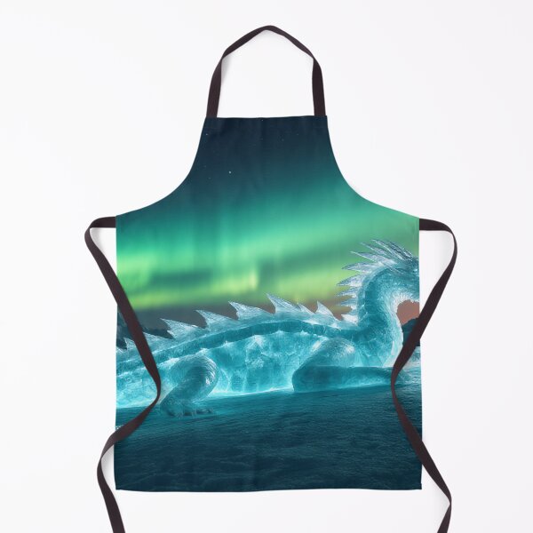 Item preview, Glowing Ice Dragon Resting on a Glacier Under Aurora designed and sold by StudioForge.