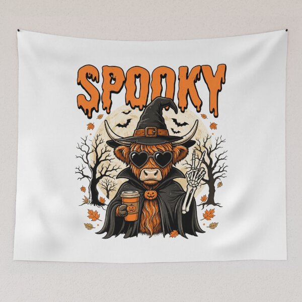 Item preview, Halloween Bull in Witch Hat designed and sold by pintartipuduran.