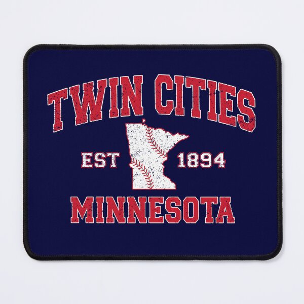 Item preview, Vintage Twin Cities Minnesota MN Map Distressed Baseball Fans Team Spirit designed and sold by RockTheFeal.