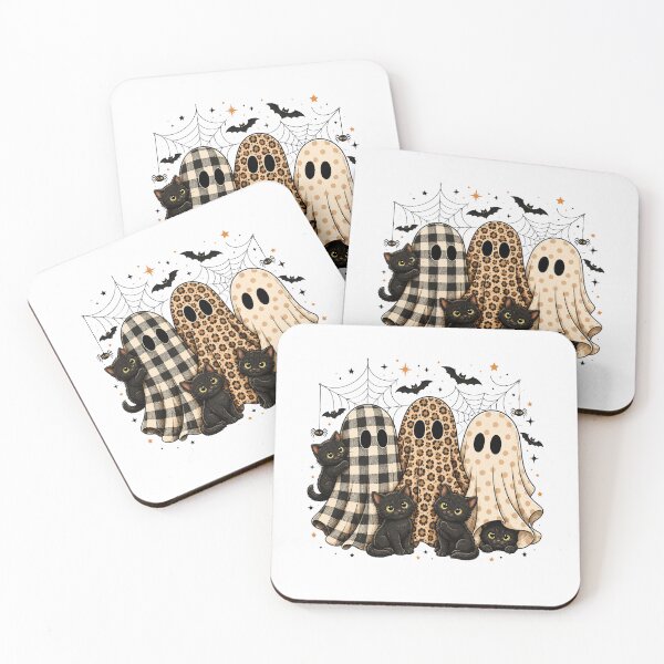 Item preview, Ghosts and Cats Halloween Gathering designed and sold by pintartipuduran.