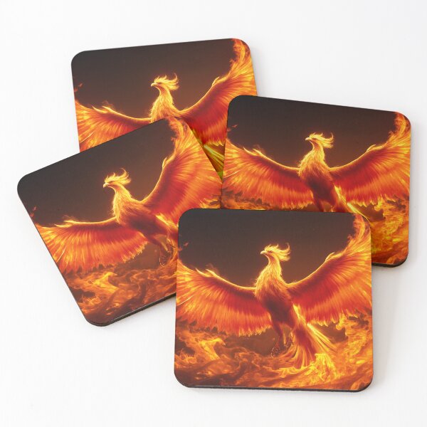 Item preview, Majestic Phoenix Rising from Swirling Flames designed and sold by StudioForge.