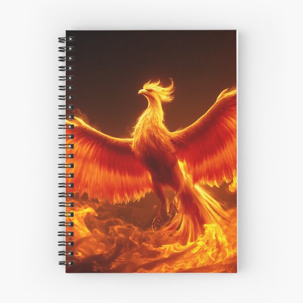 Item preview, El majestuoso Fénix resurge de las llamas arremolinadas. designed and sold by StudioForge.