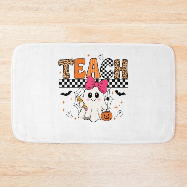 Item preview, Cute Ghost with Pencil and Pumpkin designed and sold by pintartipuduran.