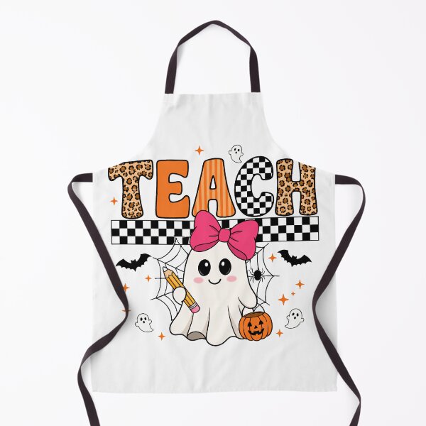Item preview, Cute Ghost with Pencil and Pumpkin designed and sold by pintartipuduran.