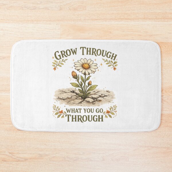 Item preview, Grow Through What You Go Through | Inspirational Flower Growing Through Concrete T-Shirt designed and sold by Jcastro0115.