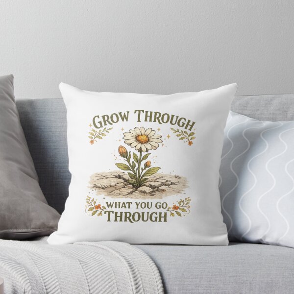 Item preview, Grow Through What You Go Through | Inspirational Flower Growing Through Concrete T-Shirt designed and sold by Jcastro0115.