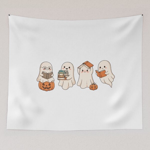 Item preview, Ghosts Enjoying Halloween Books designed and sold by pintartipuduran.