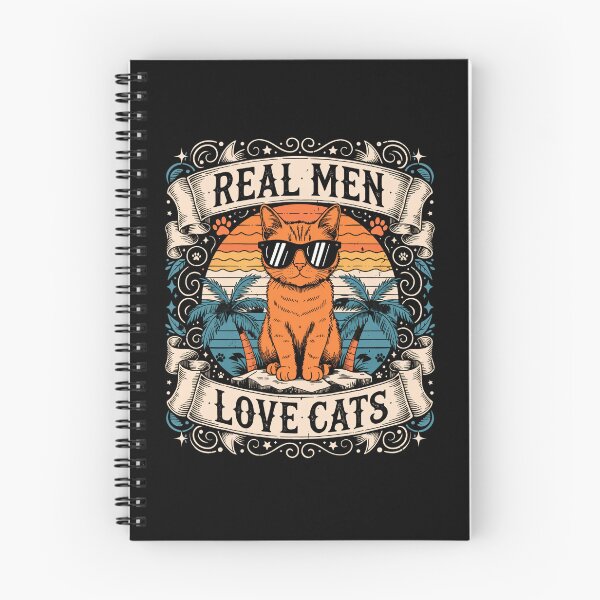 Item preview, Real Men Love Cats Retro designed and sold by DariaOltes.