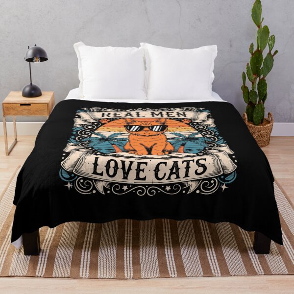 Item preview, Real Men Love Cats Retro designed and sold by DariaOltes.