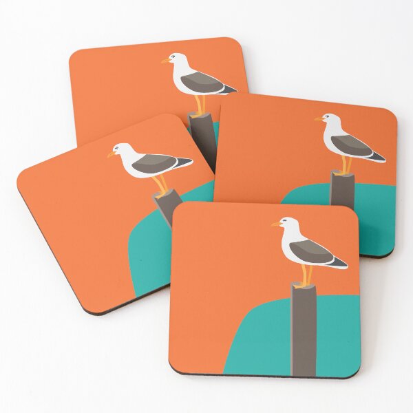 Item preview, Seagull near a Sandy Beach designed and sold by ROSE ANN BANILAR.