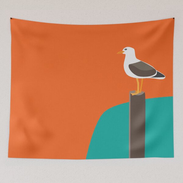 Item preview, Seagull near a Sandy Beach designed and sold by ROSE ANN BANILAR.