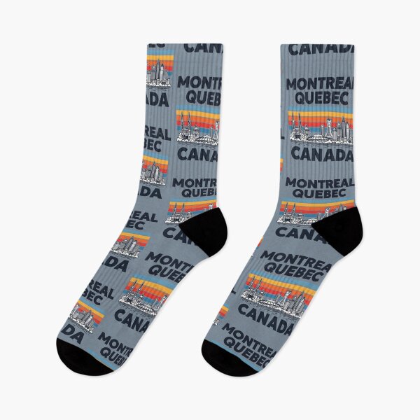 Aperçu de l'œuvre Montréal, Canada, Skyline rétro créée et vendue par HowToCanadian.