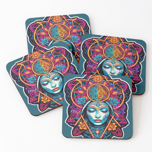 Item preview, Divine Cosmic Visionary: Transformative Psychedelic Artistry in Vibrant Swirls - Limited Edition Run designed and sold by PSYCRAFTINGSTORE.