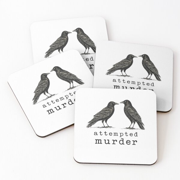 Item preview, Attempted Murder Crow designed and sold by bobcatmarty.