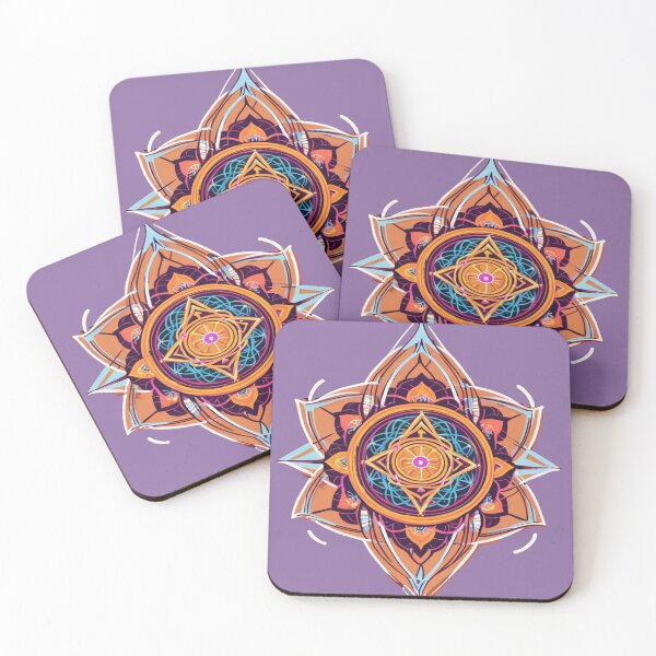 Item preview, Vibrant Psychedelic Mandala: Symmetrical Cosmic Dance in Neon Hues - Limited Edition designed and sold by PSYCRAFTINGSTORE.