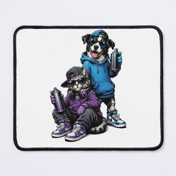Item preview, Urban Graffiti Cat and Dog Duo designed and sold by Snurly.