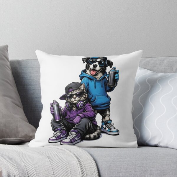 Item preview, Urban Graffiti Cat and Dog Duo designed and sold by Snurly.