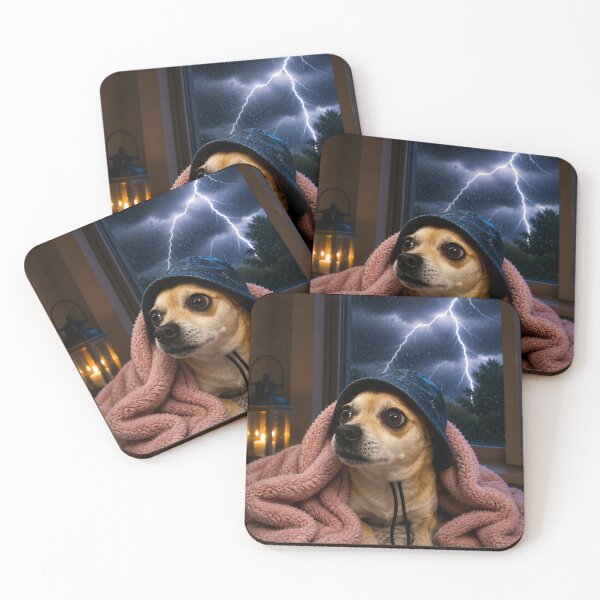 Item preview, Chihuahua kept warm during the storm designed and sold by Animal Passion Designs.
