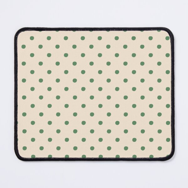 Item preview, Forest Green and Cream Polka Dots | Minimalist Green Dots on Beige Pattern | Pastel Green and Cream Dots | Elegant Sage Green and Cream Polka Dots | Rustic Cream and Green Dotted designed and sold by VivaFy.