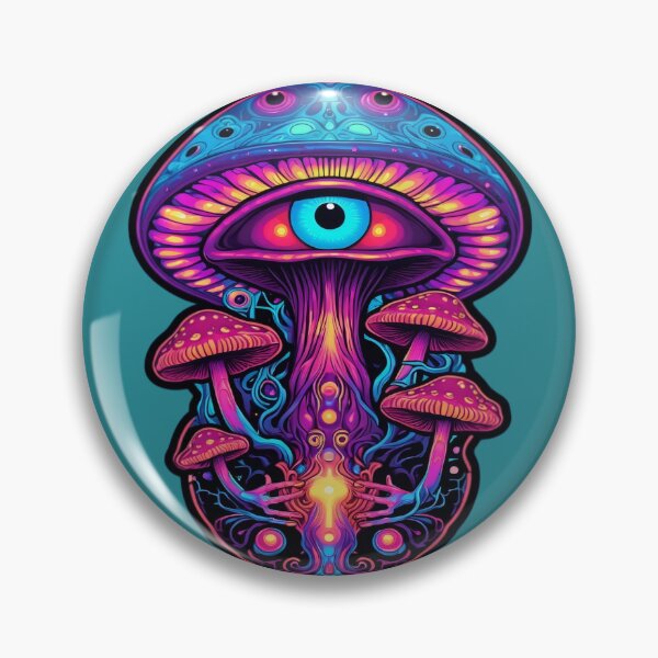 Item preview, Mystical Eye'd Psychedelic Mushroom: Enthralling Whimsical Artistry for Counterculture Connoisseurs designed and sold by PSYCRAFTINGSTORE.