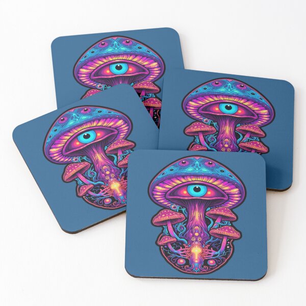 Item preview, Mystical Eye'd Psychedelic Mushroom: Enthralling Whimsical Artistry for Counterculture Connoisseurs designed and sold by PSYCRAFTINGSTORE.