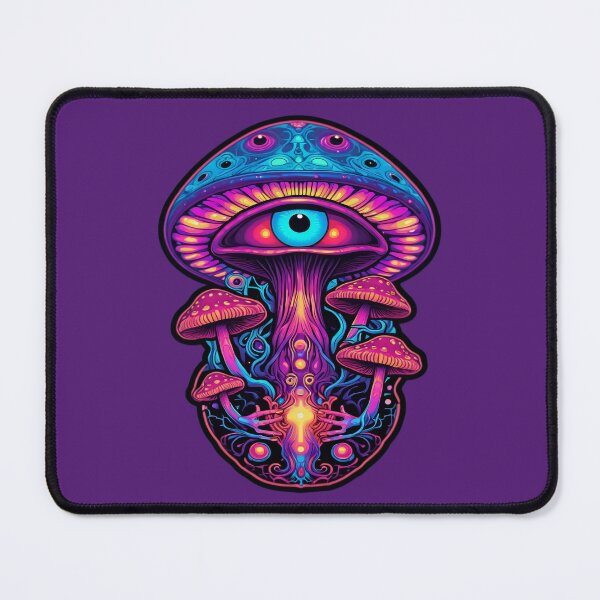 Item preview, Mystical Eye'd Psychedelic Mushroom: Enthralling Whimsical Artistry for Counterculture Connoisseurs designed and sold by PSYCRAFTINGSTORE.