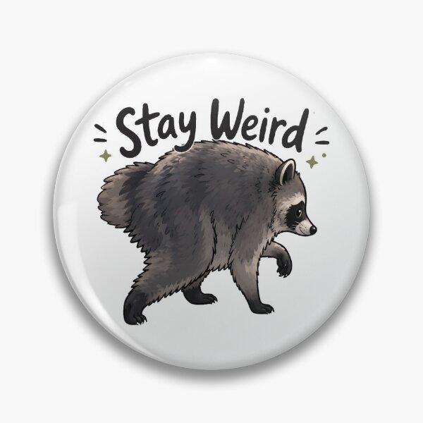 Item preview, Jimothy Raccoon Stay Weird Cartoon designed and sold by aistrokeofart.