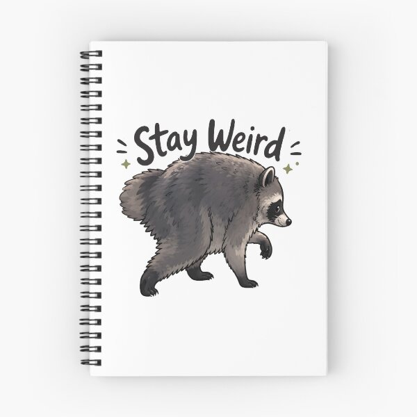Item preview, Jimothy Raccoon Stay Weird Cartoon designed and sold by aistrokeofart.