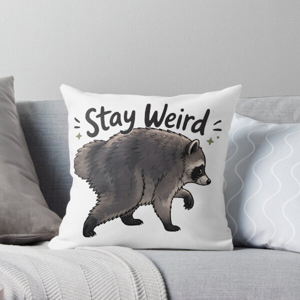 Item preview, Jimothy Raccoon Stay Weird Cartoon designed and sold by aistrokeofart.