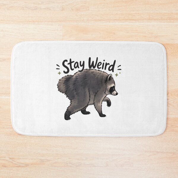 Item preview, Jimothy Raccoon Stay Weird Cartoon designed and sold by aistrokeofart.