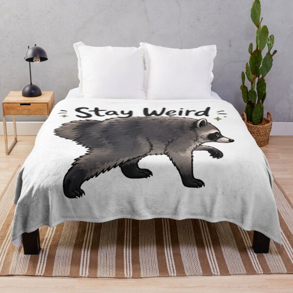 Item preview, Jimothy Raccoon Stay Weird Cartoon designed and sold by aistrokeofart.