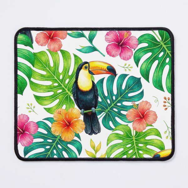 Item preview, Tropical Toucan & Monstera Pattern - Exotic Botanical Floral designed and sold by Dabis26.