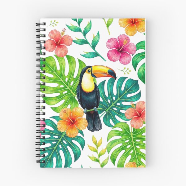 Item preview, Tropical Toucan & Monstera Pattern - Exotic Botanical Floral designed and sold by Dabis26.