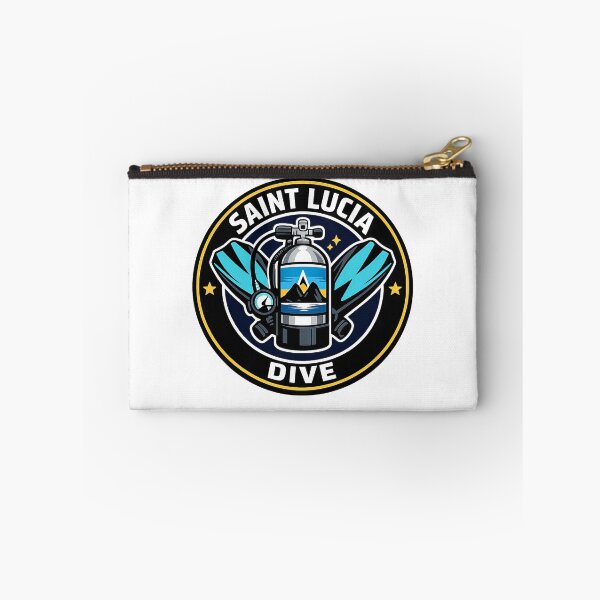 Item preview, St. Lucia Dive Vintage Retro Scuba Diving Emblem designed and sold by scicilysimonee.