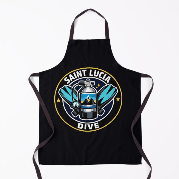 Item preview, St. Lucia Dive Vintage Retro Scuba Diving Emblem designed and sold by scicilysimonee.