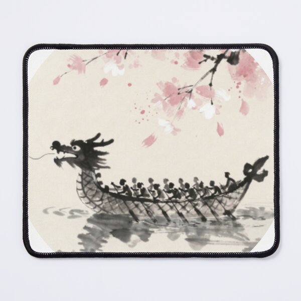 Item preview, Cherry Blossom Sumi e designed and sold by PADDLES UP!.