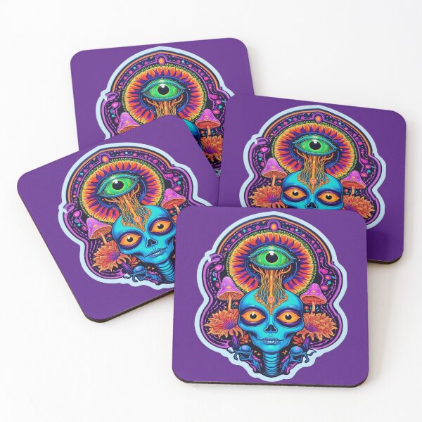 Item preview, Cosmic Skull Oasis: Psychedelic Artistry for Spiritual Journeys - Limited Edition designed and sold by PSYCRAFTINGSTORE.