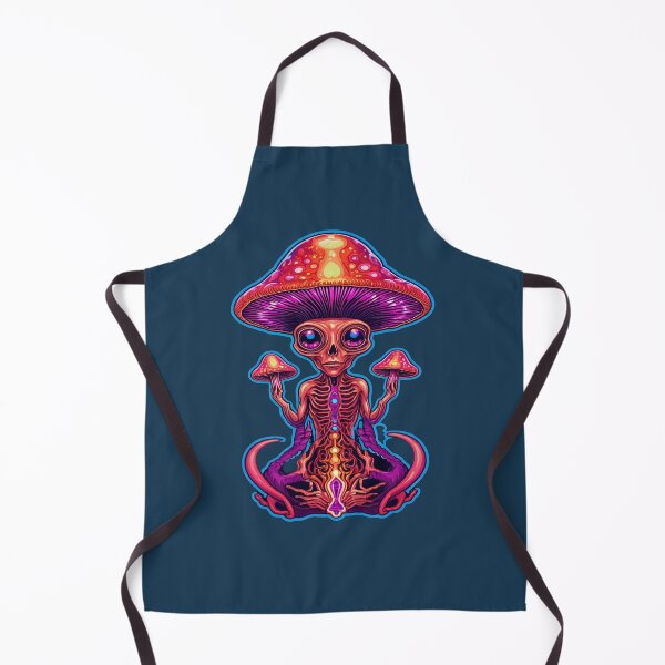 Item preview, Alien Psychedelia: Mind-Bending Mushroom Masterpiece in Vivid Hues - Limited Edition designed and sold by PSYCRAFTINGSTORE.