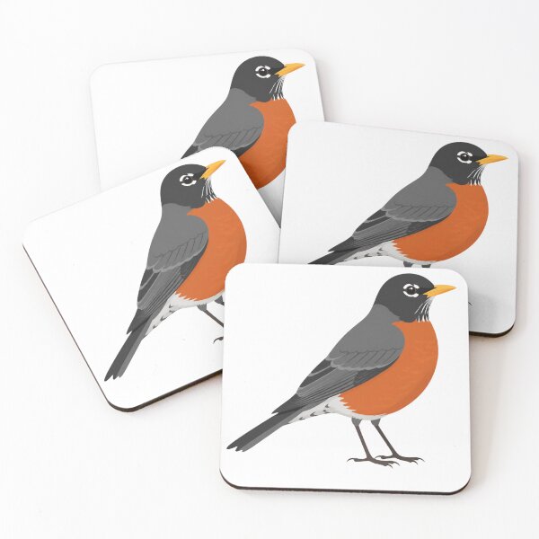 Item preview, American Robin with Golden Crown – Regal Bird Illustration designed and sold by cute-corner0.