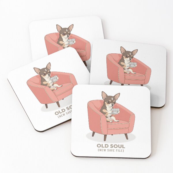 Item preview, Chihuahua Gaming Retro Aesthetic designed and sold by COZY VINTAGE animal.