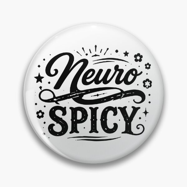 Item preview, Neuro Spicy Retro Typography designed and sold by butterflies-new.